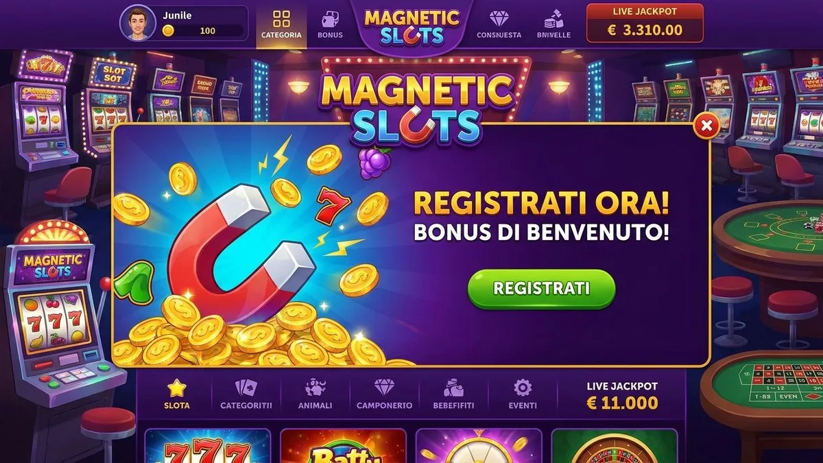 Registrazione con bonus Magnetic Slots